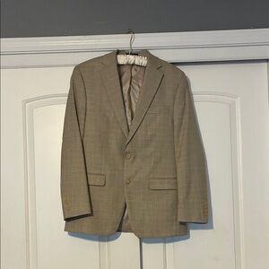 Lauren Ralph Lauren Beige Checkered Blazer 38R